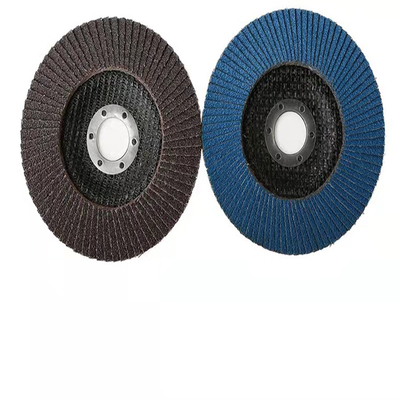T27 แผ่นอลูมิเนียมออกไซด์ Flap Disc 240 Grit Abrasive Polishing 7 นิ้ว Stainless Steel