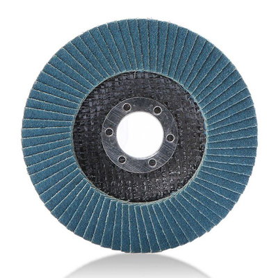 แผ่นสเตนเลสเซอร์โคเนียมแผ่นขัด 125mm ทรายขัด 320 Grit Flap Disc