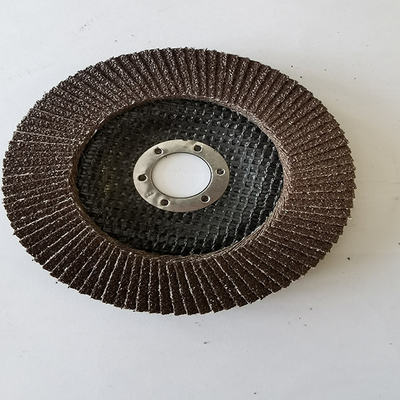 T27 AO แผ่นอลูมิเนียมออกไซด์ Flap Disc Wheel สแตนเลสสำหรับการขัดด้วยความเร็วสูง