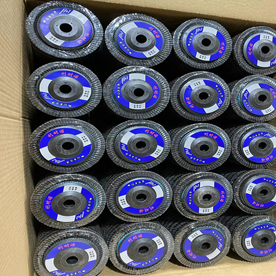 T27 แผ่นอลูมิเนียมออกไซด์ Flap Disc 240 Grit Abrasive Polishing 7 นิ้ว Stainless Steel